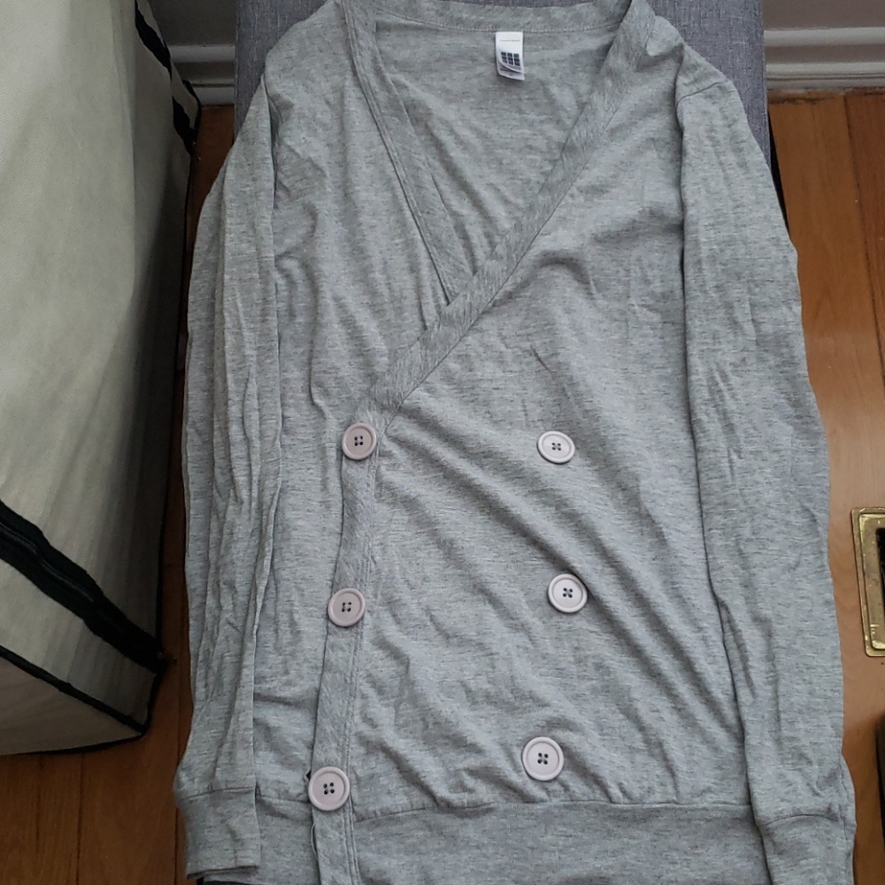 American Apparel cardigan (grey)